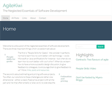 Tablet Screenshot of agilekiwi.com